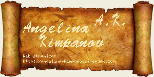 Angelina Kimpanov vizit kartica